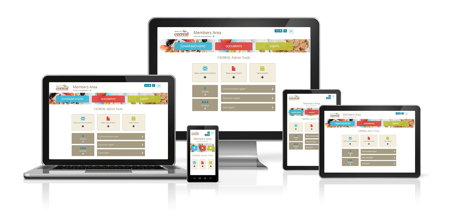 CEEREAL committee / working group document archive app by Achorda Oxford | Reading | Newbury