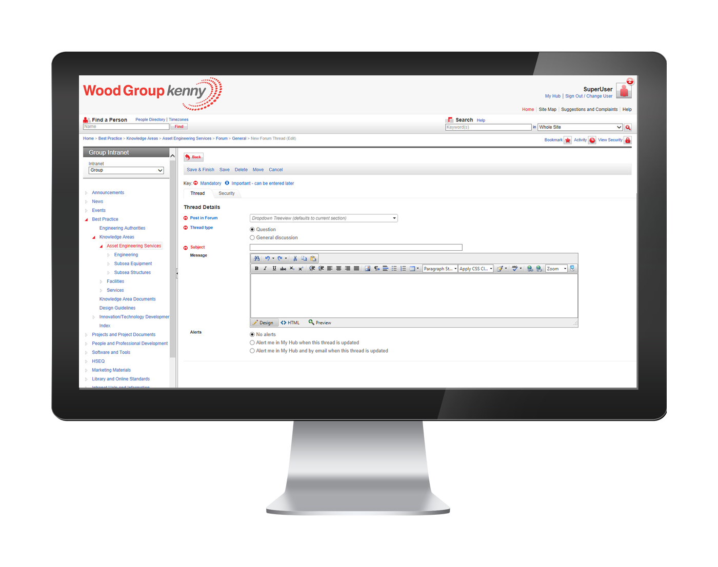 Intranet development