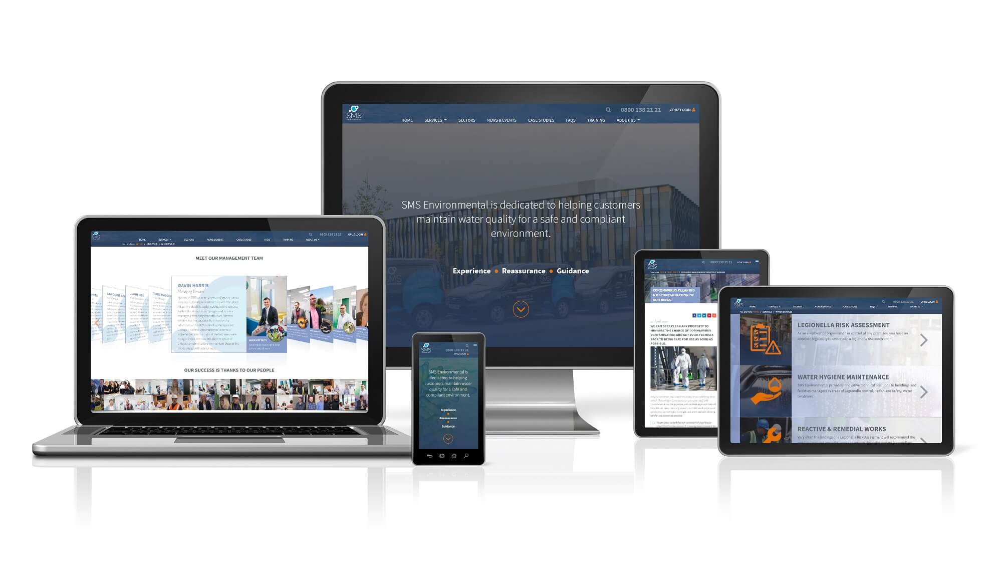 High Performance Commercial Website for SMS Environmental