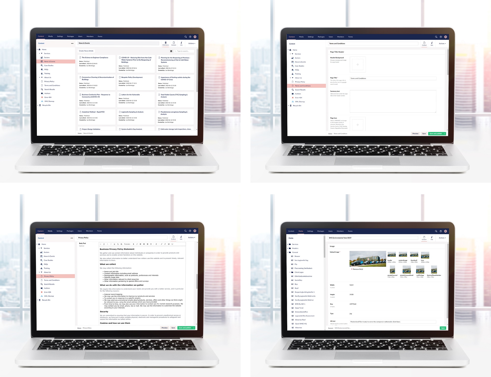 Umbraco CMS editing experience