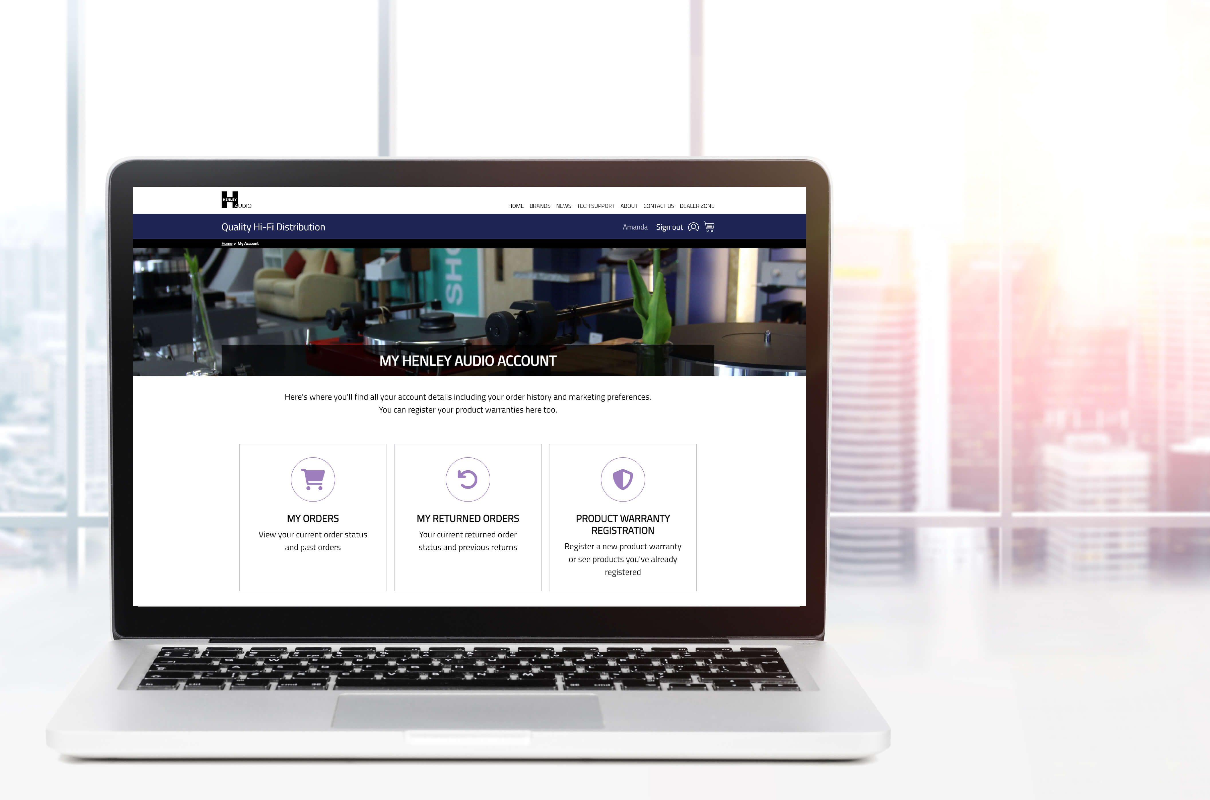 E-commerce self service software solutions from Achorda